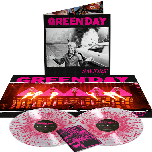 Saviors (édition de luxe) Clear With Pink Splatter Vinyl 2LP + Store Exclusive Poster and Zine