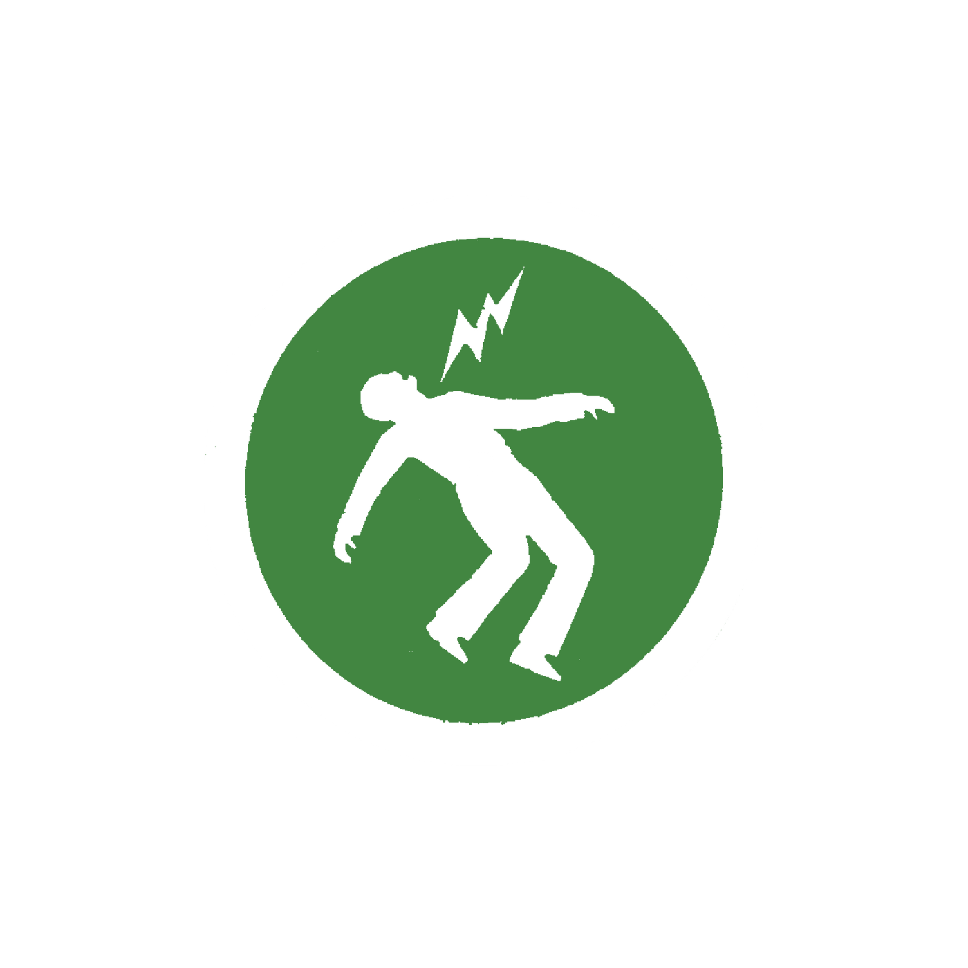 Warning Turntable Slipmat