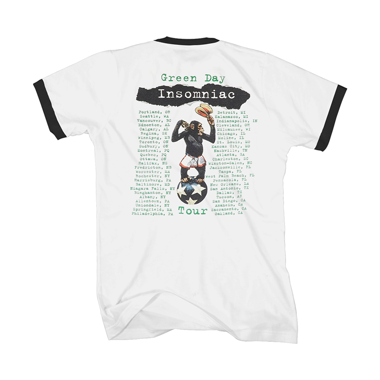 Green day insomniac t shirt clearance