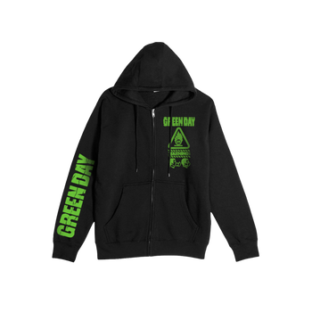 Warning Photo Zip Hoodie