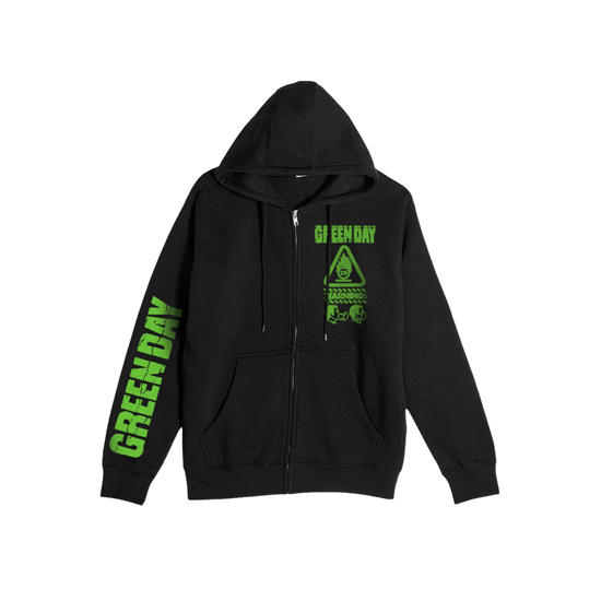 Warning Photo Zip Hoodie