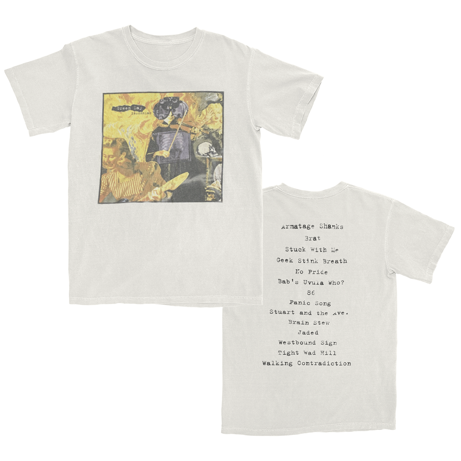 Green day insomniac t shirt clearance
