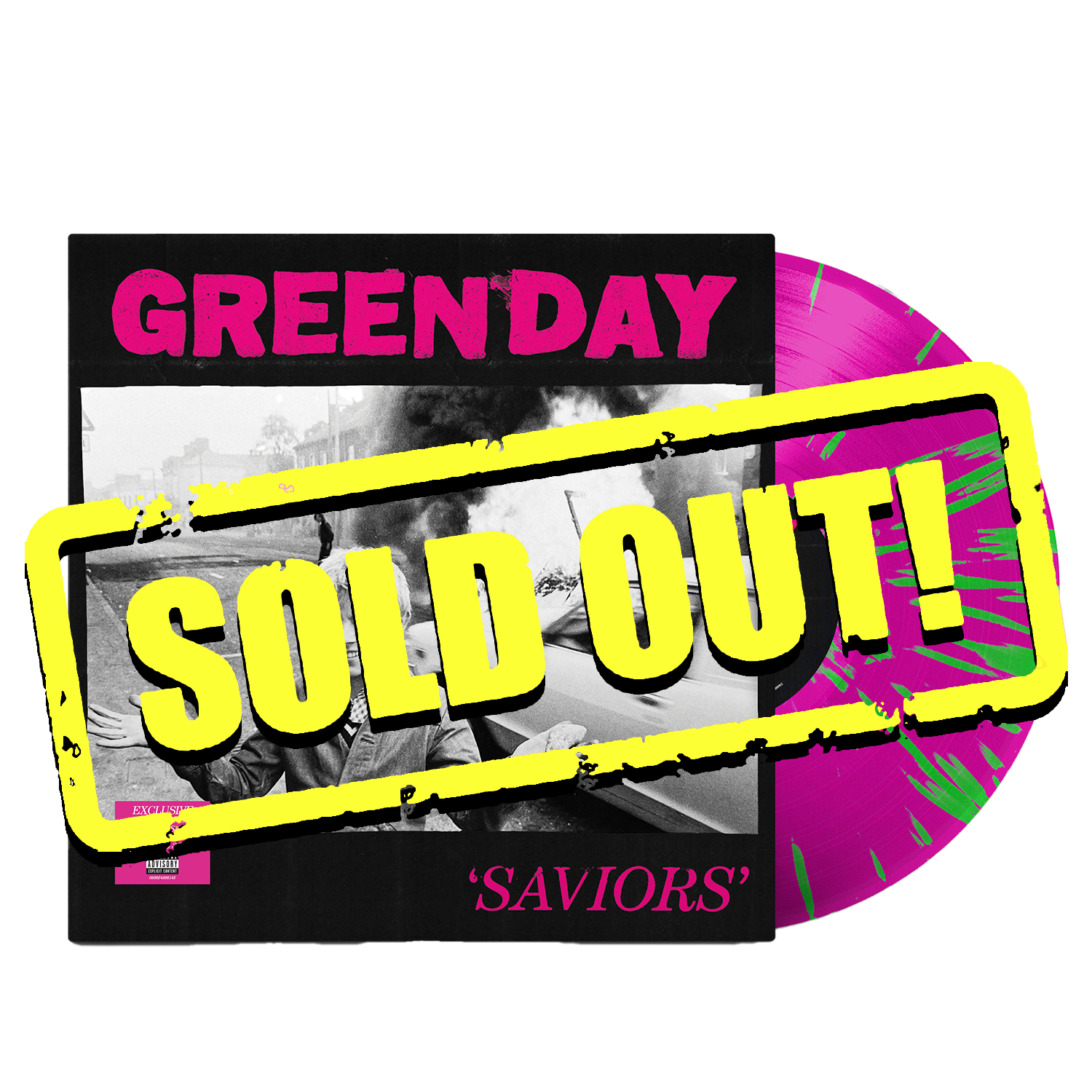 SAVIORS Lt Ed Store Exclusive Neon Pink w Neon Green Splatter Vinyl LP ...
